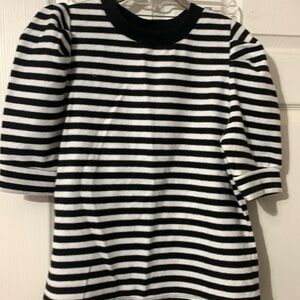 Who what wear black & white stripe top
